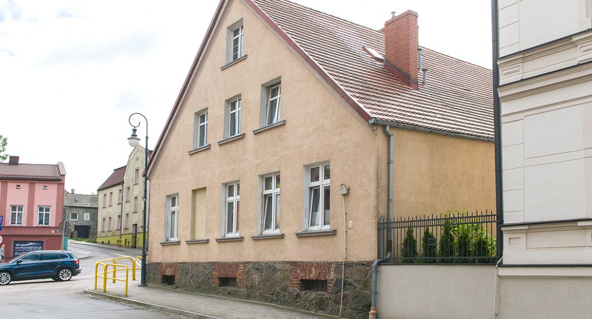 Zdjęcie przedstawiające dom Hugona Lemckego w Bytowie