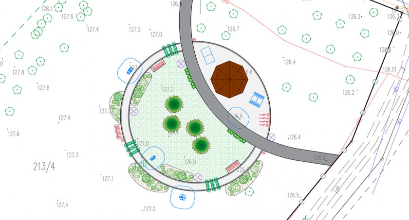 Fot. Projekt zagospodarowania parku w Gałąźni Wielkiej.
