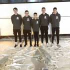 Wychowankowie U-2. Od lewej: Bartosz Pituch, Mateusz Matyka, Igor Szyszło, Bartosz...