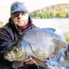 Leszcz (66 cm, waga 3,9 kg) złowiony na Jeziorze Długim w Niezabyszewie.